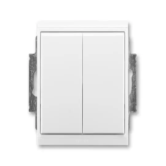 3558E-A05940 03  Přepínač sériový IP 44, zapuštěný, bílá / bílá